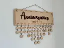 Toile Famille pour dates d'anniversaires Personnalisable.webp