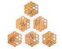 sous verres motif hexagone personnalisé2.webp