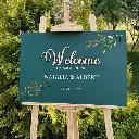 Panneaux de bienvenue mariage en bois motif fleur3.webp