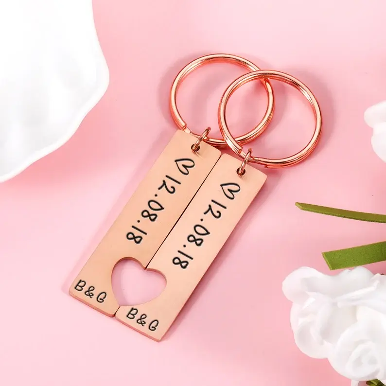 Porte-clés personnalisé pour couple, cadeau petite amie1.webp