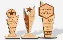 trophée en bois étoilés de  motifs geométriques3.webp