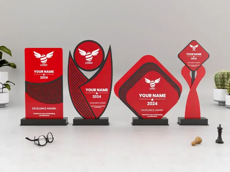 Trophée Rectangle Award en bois couleurs.webp