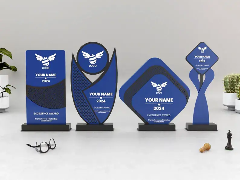 Trophée Rectangle Award en bois couleurs2.webp