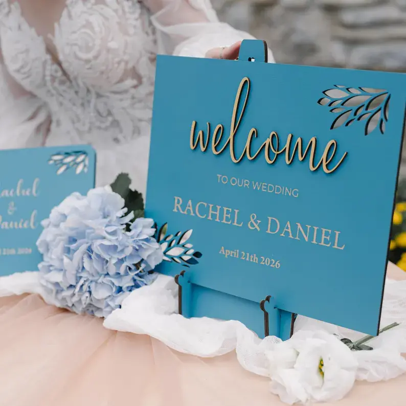 Plaque de bienvenue pour mariage et fêtes3.webp