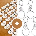 lot de 25 Marque-place pour invités en bois personnalisé cœur