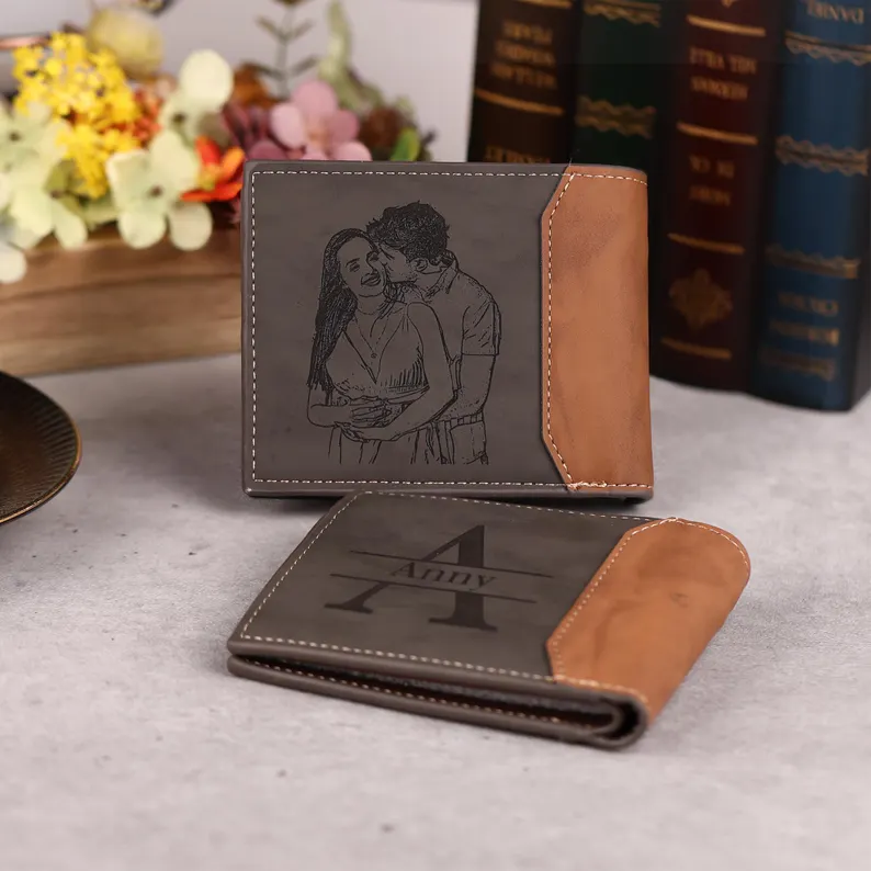 porte monnaie personnalisé homme (Avec votre produit, image)