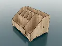 Organisateur de bureau en bois personnalisé