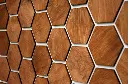 Panneau mural hexagonal en nid d’abeilles