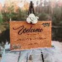 Panneau de bienvenue pour mariage et fêtes