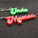 Porte-clé 3D prénom ou texte personnalisable