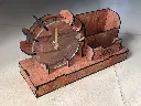 Rangement de bureau avec horloge
