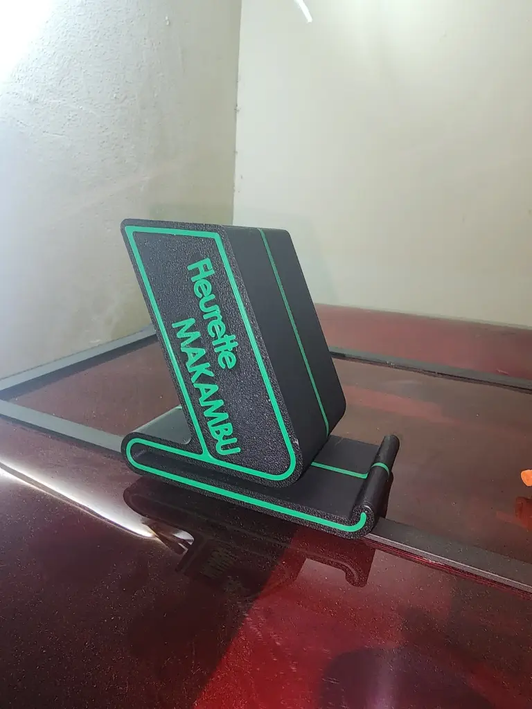 Support téléphone ABS avec  rangement personnalisable