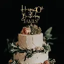 Dessus de gâteaux d'anniversaire personnalisé