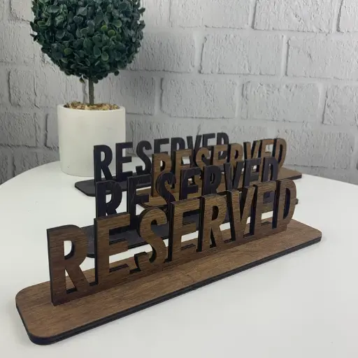 Indicateur des tables réservées restaurant  coupés