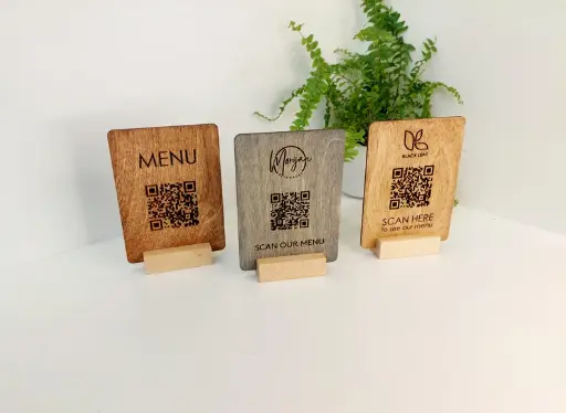 Indicateur de Menu Restaurant avec QR CODE