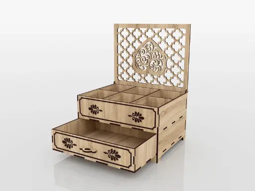 Boîte à bijoux avec tirroir