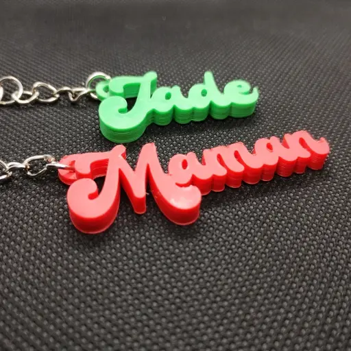 Porte-clé 3D prénom ou texte personnalisable